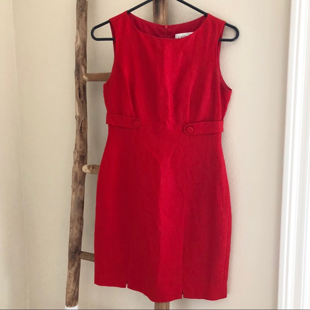 Laundry by Shelli Segal Linen Dress sz 2